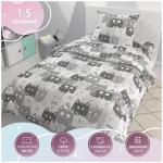 Комплект постельного белья рис.5236-1 Серые котики