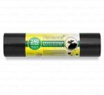 Мешок для мусора 240 л рулон ПВД (90х130)-40 черные (лаванда) Z-сл Ромашка ПРАКТИЧНЫЕ (10 шт)