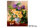 Алмазная мозаика арт. HWA3241 Букет цветов 40х50 полная выкладка на подрамнике.