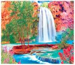 Алмазная мозаика арт. GB77286 9D Водопад 30х40 полная выкладка на подрамнике