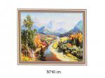 Алмазная мозаика арт. HWA2948 Природа в горах 40х50 полная выкладка на подрамнике