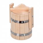 Бондарное ведёрко Банные Штучки для хранения 1 л, с крышкой, липа 33284