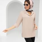 Блуза Комфортная классика (пыльная роза)