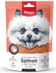 Wanpy Dog лакомые кусочки из нежного лосося в форме рыбок 100 г