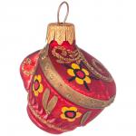 140-270 елочное украшение "чашка народные узоры" в подарочной упаковке высота=5 см