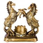 146-1387 ПОДСТАВКА ПОД БУТЫЛКУ КОНИ 28*14*30 СМ. (КОР=4ШТ.)