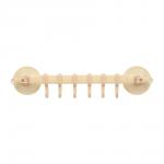 Держатель регулируемый подвесной на присосках, пластик, 6 крючков, 33*7 см, бежевый MARMITON