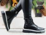 08 черн Ботинки зима женские (36-40)/6