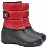 *Nordman Bloom сапоги комбинированные на липучке сзади базовая, Женские, цвет Красно-черный