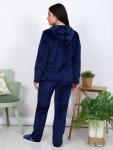 Костюм велсофт капюшон КВ-005 синий авокадо