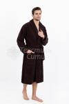 Халат махровый мужской Кофе