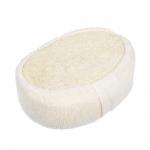 Мочалка из люфы, спонж мягкий с хлопком, 11х15х5 см, medium, для бани и сауны Банные штучки