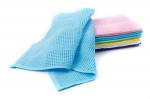 Полотенце вафельное CW 35-75 Узбекистан, 502 ярко-голубой, маленькое