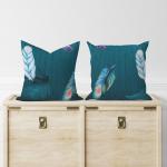 Комплект наволочек бязь  (ПЕРЬЯ ЗЕЛЕНЫЕ)