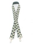 Плечевой ремень (стропа)  ADEL-239/регулируемый,  макс длина 136см,  арабеска бирюза/белый  250567