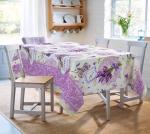 Лаванда 1 сир. скатерть рогожка 120 см * 145 см