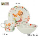 Набор посуды 3 предмета Русалка / C652# /уп6/12/ ПРОМО АКЦИЯ УПАКУЙ САМ