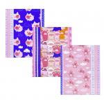 Набор вафельных полотенец 3 шт 1082/3 Поросята в облаках цвет розовый