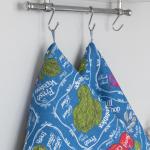 Набор вафельных полотенец 3 шт 35/75 см 3022-1 Фреш-бар цвет синий