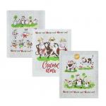 Набор полотенц рогожка 3 шт 11807/1 Счастье есть