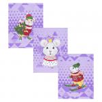 Набор вафельных полотенец 3 шт 45/60 см 3028-4 Мышиный король