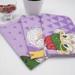 Набор вафельных полотенец 3 шт 45/60 см 3028-4 Мышиный король