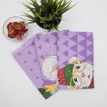 Набор вафельных полотенец 3 шт 45/60 см 3028-4 Мышиный король