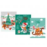 Набор вафельных полотенец 3 шт 45/60 см 3088-2 Тигрята