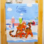 Набор вафельных полотенец 3 шт 45/60 см 3088-1 Тигрята