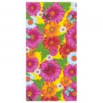 Полотенце вафельное 394/3 Герберы цвет желтый