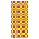 Полотенце вафельное 397/3 Новая клетка цвет бордовый