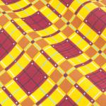 Полотенце вафельное 397/3 Новая клетка цвет бордовый