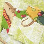 Набор вафельных полотенец 3 шт 45/60 см 3024-2 Мышкин дом