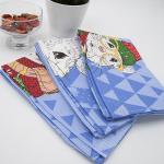 Набор вафельных полотенец 3 шт 45/60 см 3028-1 Мышиный король