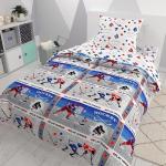 Комплект постельного белья рис.4518-1+4518а-1 Хоккей