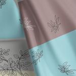 Комплект постельного белья рис.4990-2 Миндаль