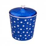 Банка  3л  Горошек бел.-син.. с кр.