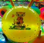 Мяч прыгун арт. 237-15 "Зоопарк" с рожками/d-45/350гр