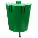 "Садовник" Рукомойник пластмассовый 4л, д18см, h19,5см, зеленый, ГОСТ Р 50962-96 (Россия)