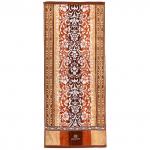 "Missoni-3025" Полотенце махровое 34х78см, плотность 375гр/м2, 100% хлопок, велюр, коричневый/бежевый, Bolangde (Китай)