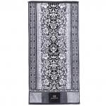 "Missoni-3025" Полотенце махровое 50х90см, плотность 375гр/м2, 100% хлопок, велюр, серый (синий), Bolangde (Китай)