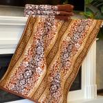 "Missoni-3025" Полотенце махровое 70х140см, плотность 375гр/м2, 100% хлопок, велюр, коричневый, Bolangde (Китай)