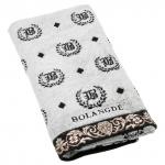 "Missoni-3027" Полотенце махровое 34х78см, плотность 375гр/м2, 100% хлопок, зеленый (серый), Bolangde (Китай)