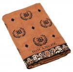 "Missoni-3027" Полотенце махровое 70х140см, плотность 375гр/м2, 100% хлопок, велюр, оранжевый, Bolangde (Китай)