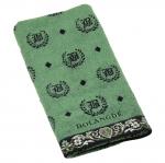 "Missoni-3027" Полотенце махровое 34х78см, плотность 375гр/м2, 100% хлопок, серый (зеленый), Bolangde (Китай)