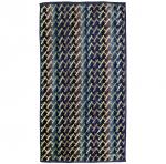 "Missoni-3002" Полотенце махровое 50х90см, плотность 375гр/м2, 100% хлопок, велюр, синий, Bolangde (Китай)