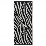 "Missoni-3030" Полотенце махровое 34х78см, плотность 375гр/м2, 100% хлопок, велюр, черный, Bolangde (Китай)