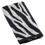 "Missoni-3030" Полотенце махровое 50х90см, плотность 375гр/м2, 100% хлопок, велюр, черный, Bolangde (Китай)