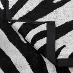 "Missoni-3030" Полотенце махровое 50х90см, плотность 375гр/м2, 100% хлопок, велюр, черный, Bolangde (Китай)