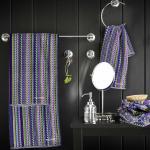 "Missoni-3004" Полотенце махровое 70х140см, плотность 375гр/м2, 100% хлопок, велюр, сиреневый, Bolangde (Китай)